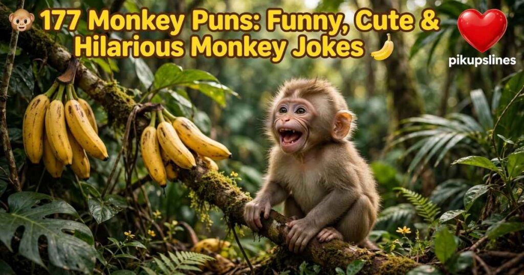 177 Monkey Puns: Funny, Cute & Hilarious Monkey Jokes 🐒🍌