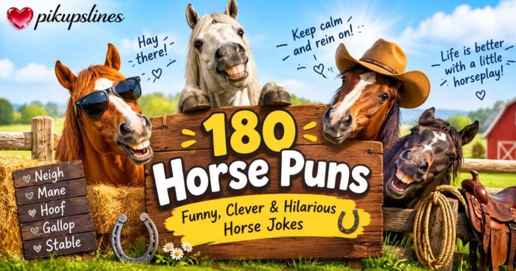 180 Horse Puns 🐴😂 | Funny, Clever & Hilarious Horse Jokes