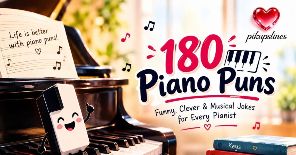 180 Piano Puns 🎹😂: Funny, Clever & Musical Jokes for Every Pianist