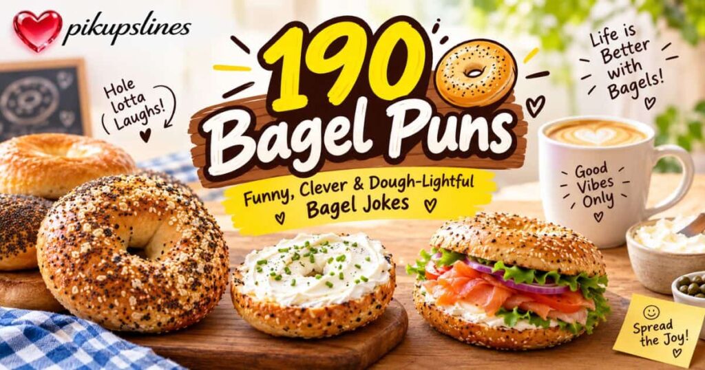 190 Bagel Puns 🥯😂: Funny, Clever & Dough-Lightful Bagel Jokes