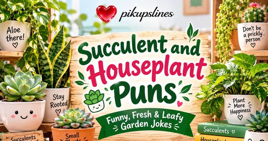 🌵 Succulent and Houseplant Puns