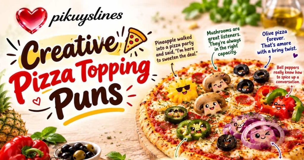 🍍 Creative Pizza Topping Puns