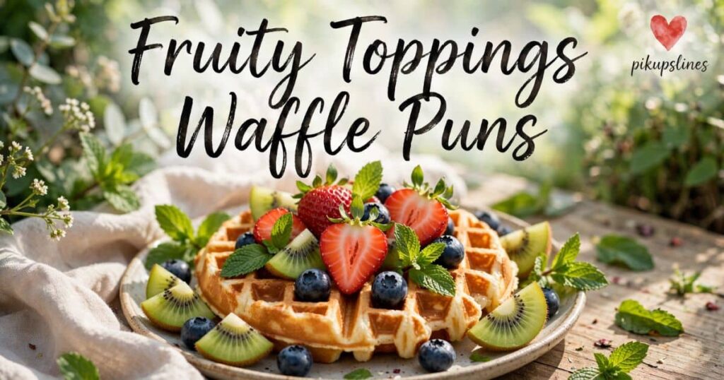🍓 Fruity Toppings Waffle Puns