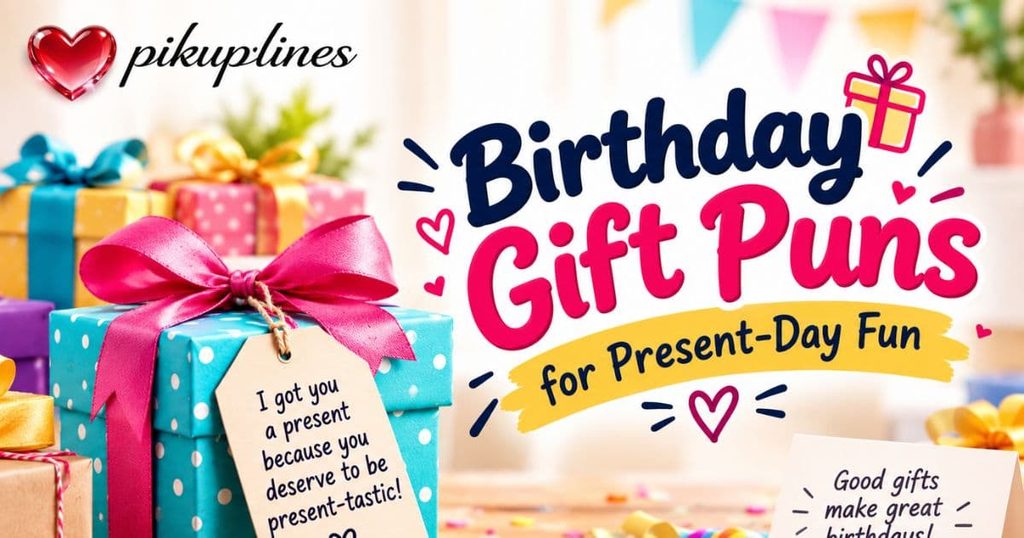 🎁 Birthday Gift Puns for Present-Day Fun