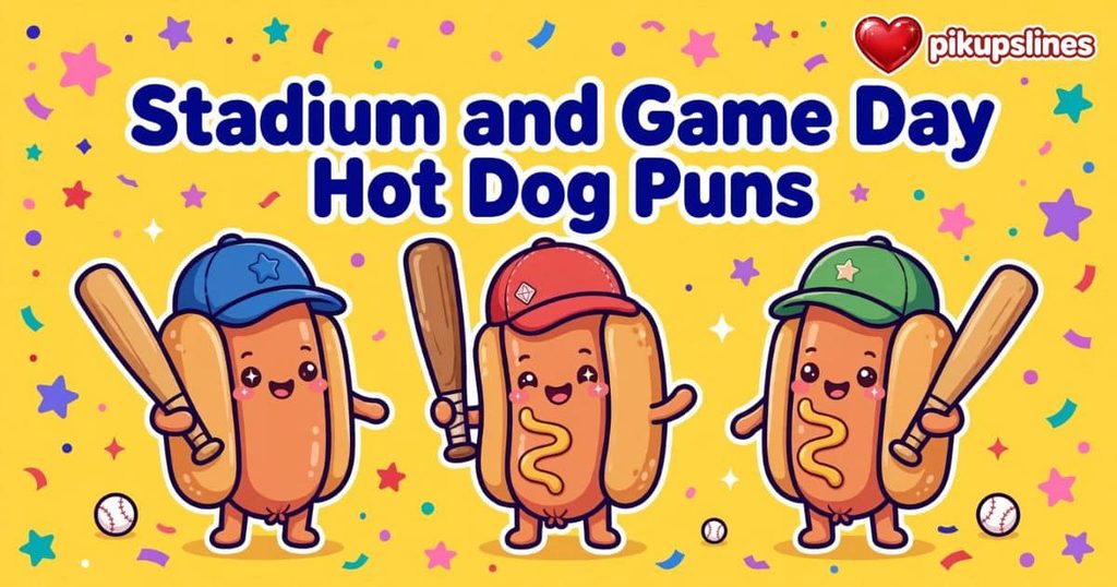 🏟️ Stadium and Game Day Hot Dog Puns