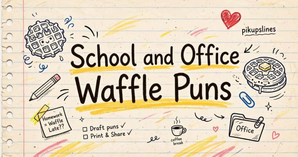 🏫 School and Office Waffle Puns
