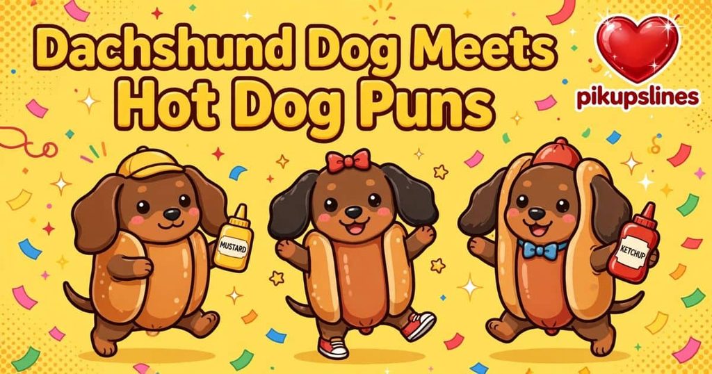 🐶 Dachshund Dog Meets Hot Dog Puns