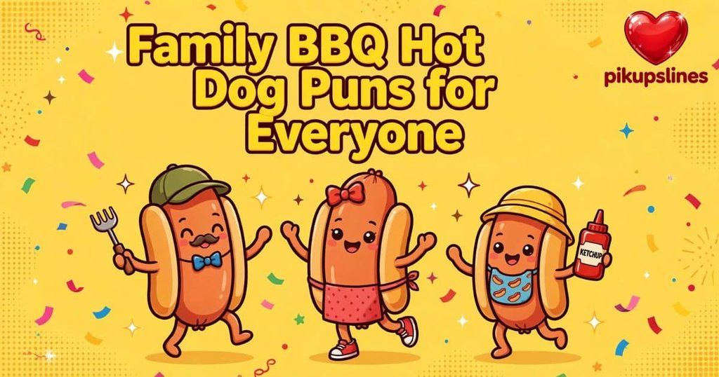 👨‍👩‍👧‍👦 Family BBQ Hot Dog Puns for Everyone