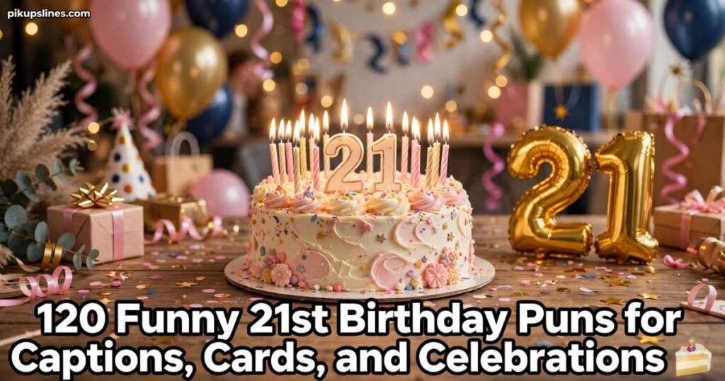 120 Funny 21st Birthday Puns for Captions, Cards, and Celebrations 🎂