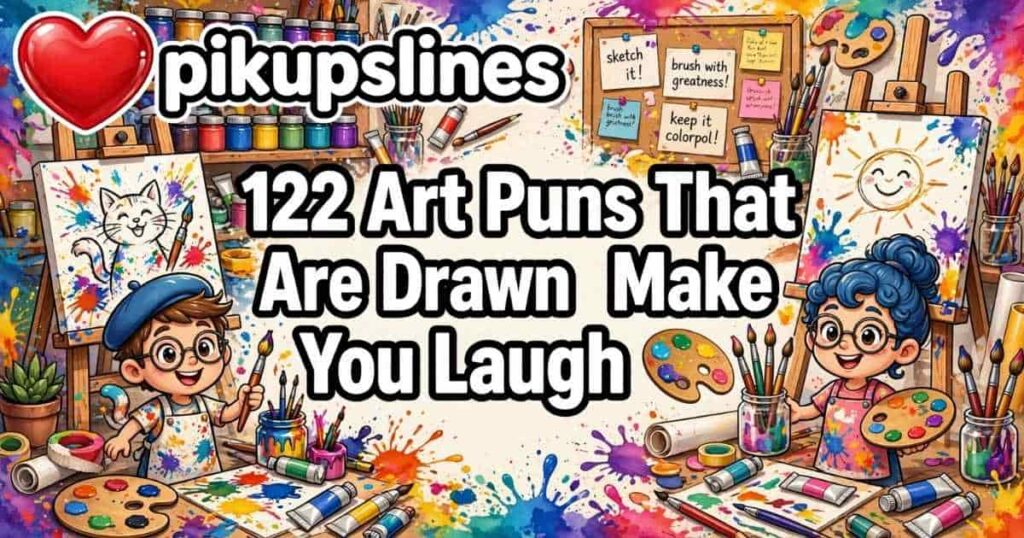 122 Art Puns That Are Drawn to Make You Laugh 🎨