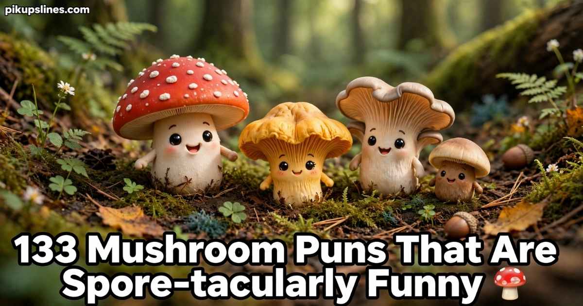 133 Mushroom Puns That Are Spore-tacularly Funny 🍄