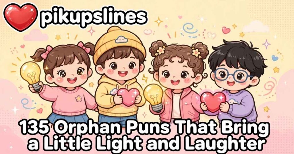 135 Orphan Puns That Bring a Little Light and Laughter ❤️
