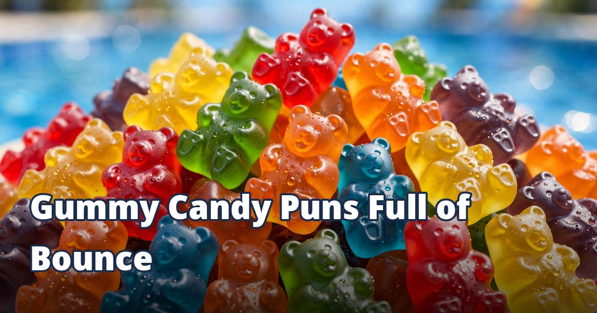 🐻 Gummy Candy Puns Full of Bounce