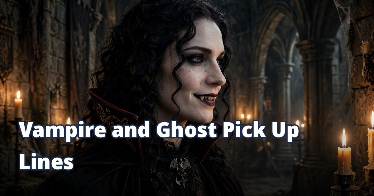 Vampire and Ghost Pick Up Lines