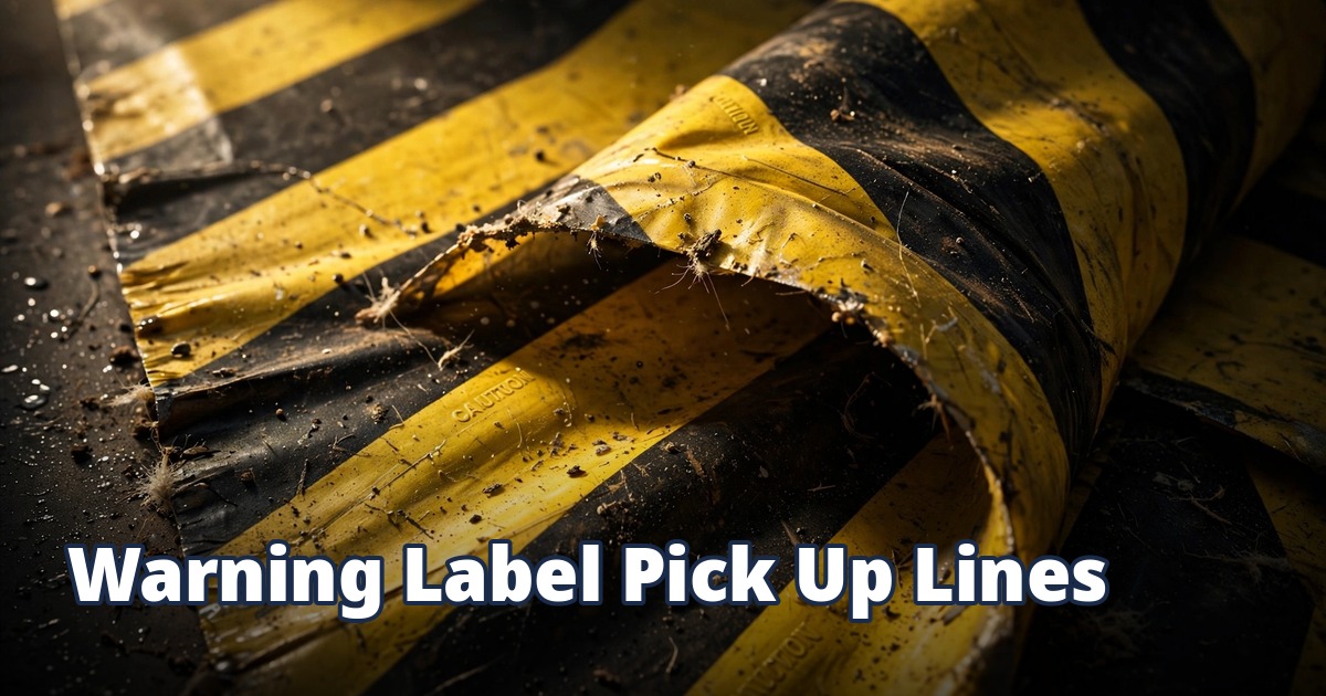 Warning Label Pick Up Lines