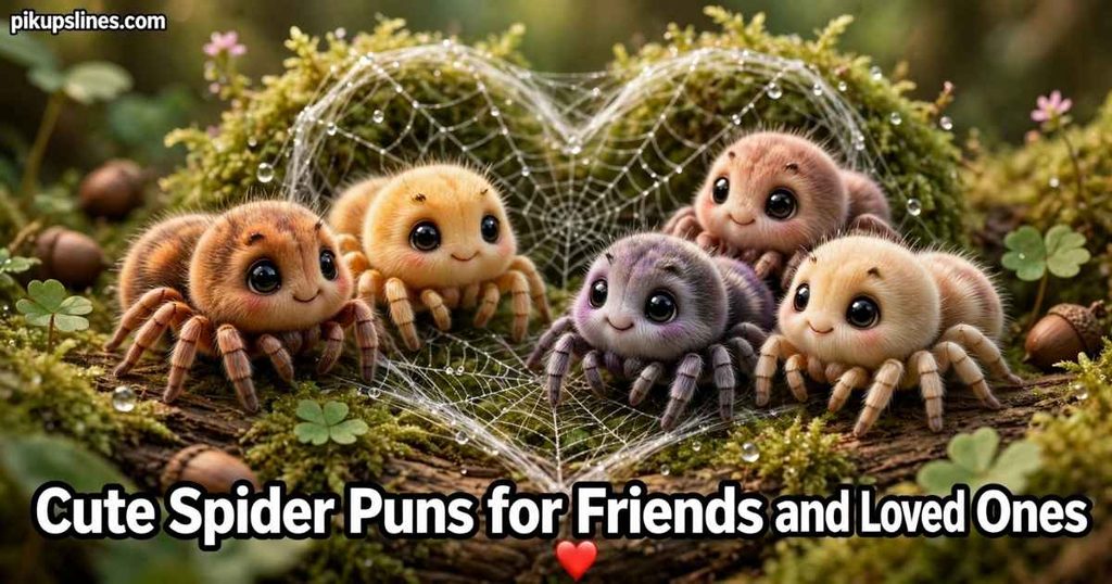 ❤️ Cute Spider Puns for Friends and Loved Ones