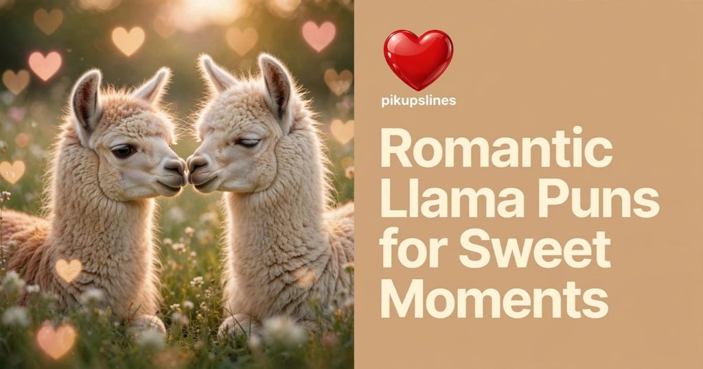 ❤️ Romantic Llama Puns for Sweet Moments