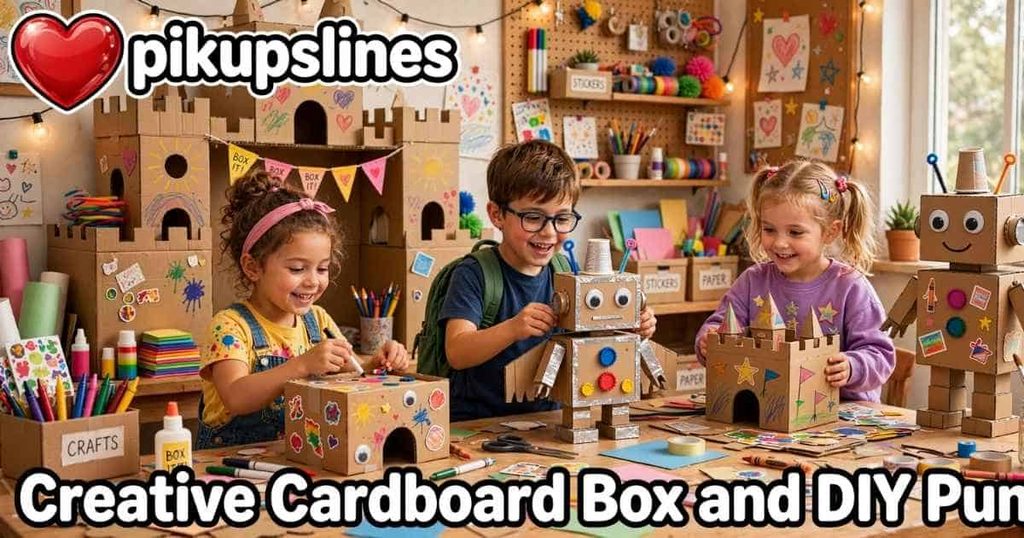🎨 Creative Cardboard Box and DIY Puns