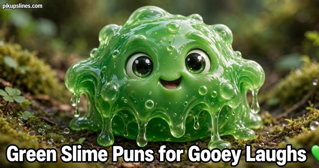 💚 Green Slime Puns for Gooey Laughs