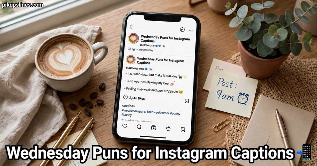 📱 Wednesday Puns for Instagram Captions