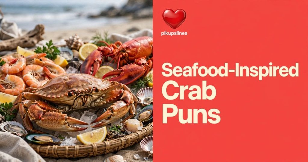 🦀 Seafood-Inspired Crab Puns